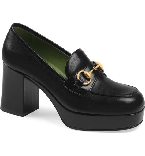 gucci houdan platform pump|Shop Gucci Houdan Leather Pumps .